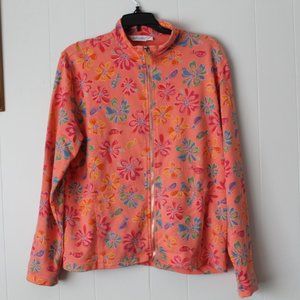 Fresh Produce Floral Long Sleeve Full Zip Jacket With Pockets